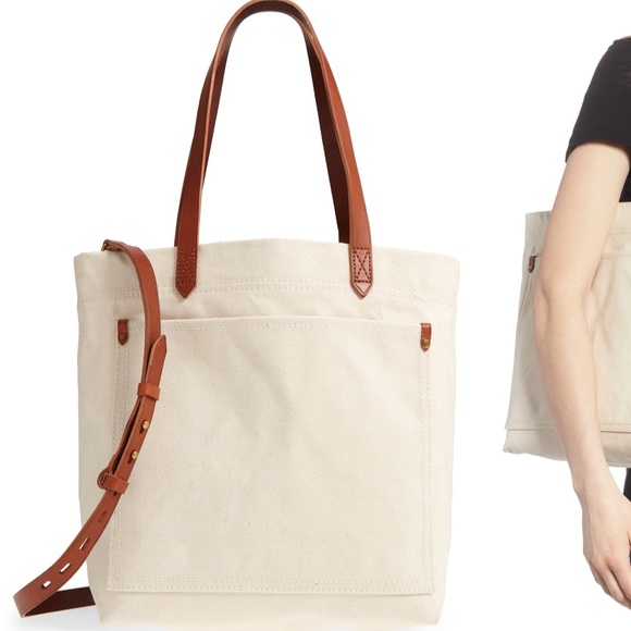 Madewell Handbags - Madewell Medium Canvas Transport Tote